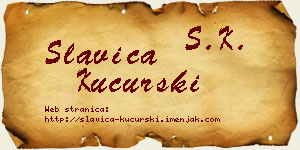 Slavica Kucurski vizit kartica
